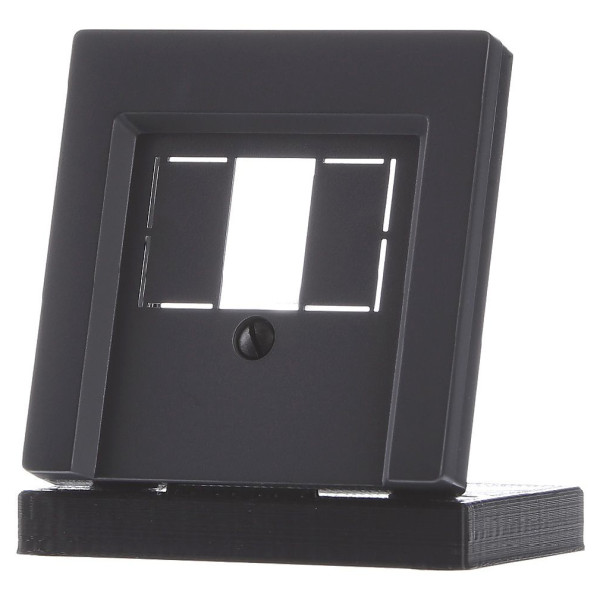 Накладка для розетки телекомунікаційної антрацит Merten, MTN297914 - фото №2