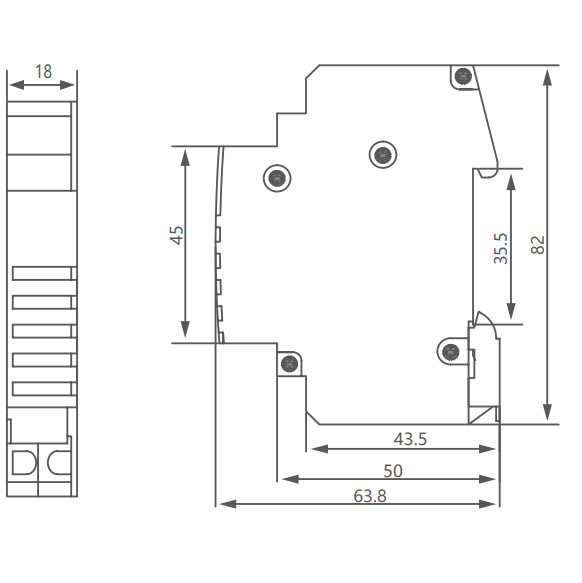 Звонок на DIN-рейку NOARK Ex9HB AC 12В (111415) - фото №1