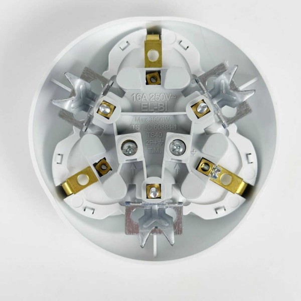 Розетка-трійник EL-BI з заземленням внутрішня ( 500-005600-819 ) - фото №3