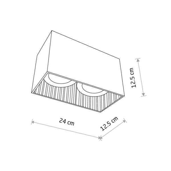 Точечный светильник Nowodvorski 9383 Groove GU10, ES111 2x15W IP20 белый - фото №2