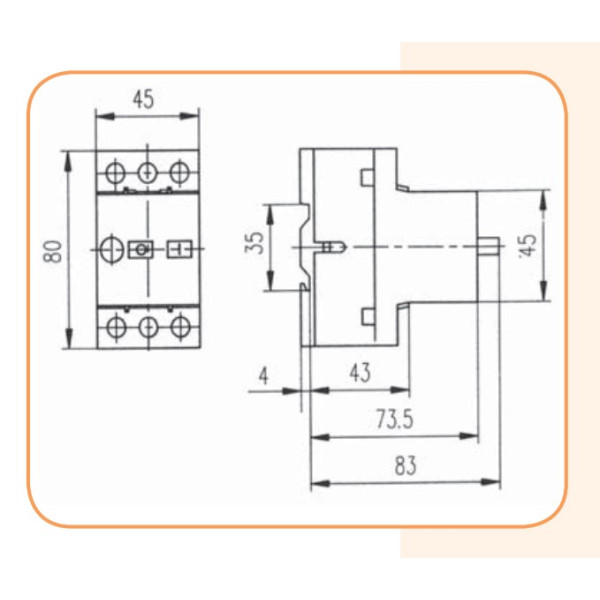 Автомат защиты двигателя ETI 004600120 MS25-20 - фото №1