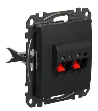 Аудіорозетка Schneider Electric Sedna Design & Elements чорна SDD114411 - фото №1
