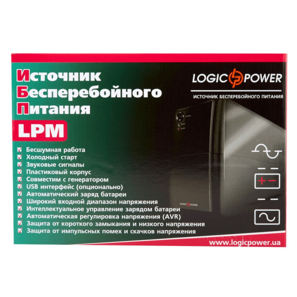 ИБП LogicPower LPM-525VA-P - фото №4