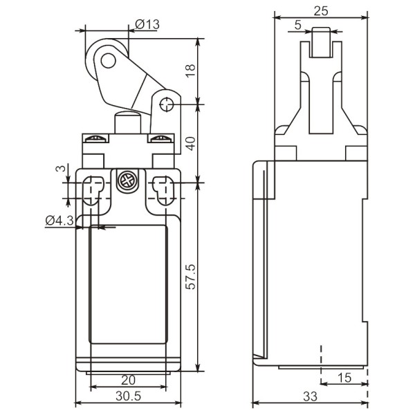 Кінцевий вимикач Promfactor FLS15M35P66 - фото №1