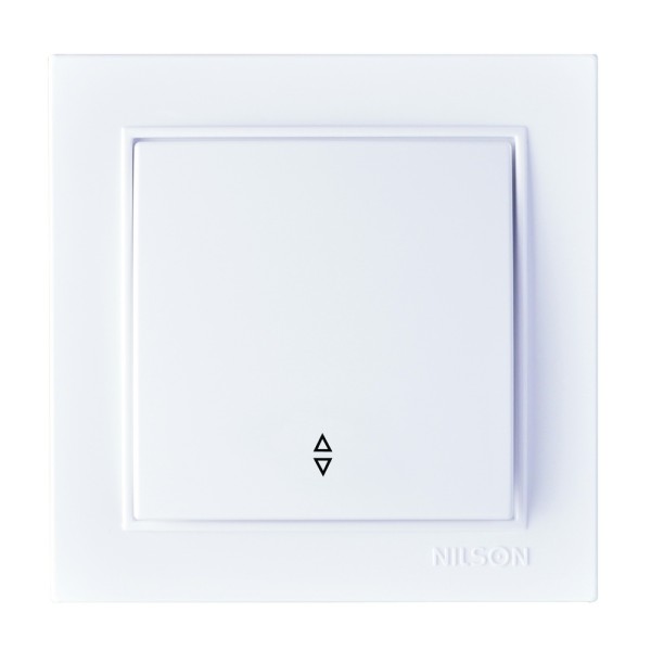 Вимикач Nilson Thor білий 1кл прохідний ( 27111007 )