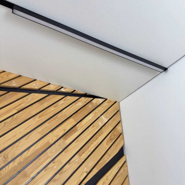 Магнитный трековый светильник UST-L 30W 4000K 48V IP20 черный Violux ( 320105 ) - фото №1