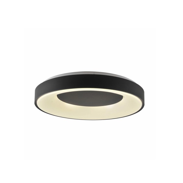 Люстра із пультом світлодіодна, стельовий світильник Goldlux 326713 Witold LED 1x48W 3000K/4000K/6000K 5300Lm IP44 чорна - фото №3