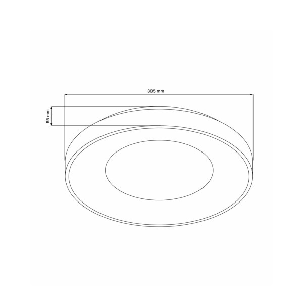 Люстра із пультом світлодіодна, стельовий світильник Goldlux 326713 Witold LED 1x48W 3000K/4000K/6000K 5300Lm IP44 чорна - фото №4