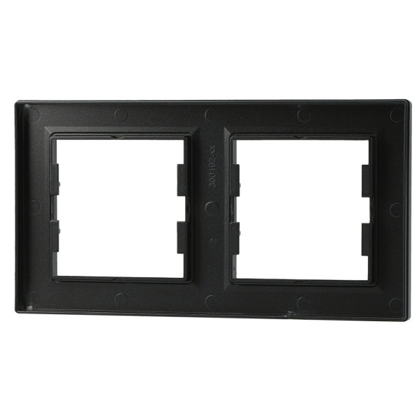 Рамка двойная антрацит Asfora, EPH5800271 - фото №4