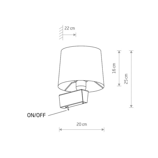 Бра, настінний світильник Nowodvorski 8200 Chillin Е27 1x40W IP20 Wh - фото №3