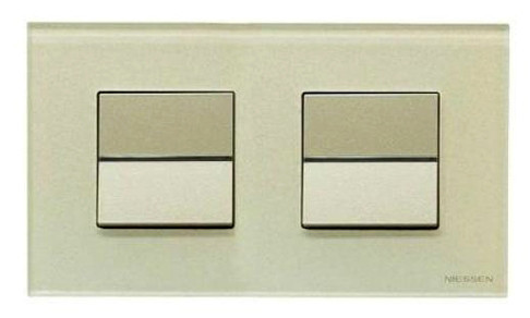 Двомісна рамка ABB Zenit N2272 CP скло (перли) - фото №2