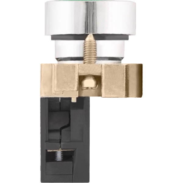 Плоская кнопка E.Next e.mb.ba31 1NO зеленая (p0810107) - фото №1