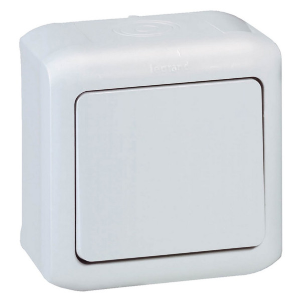 Выключатель 1 клавишный Legrand Forix серый