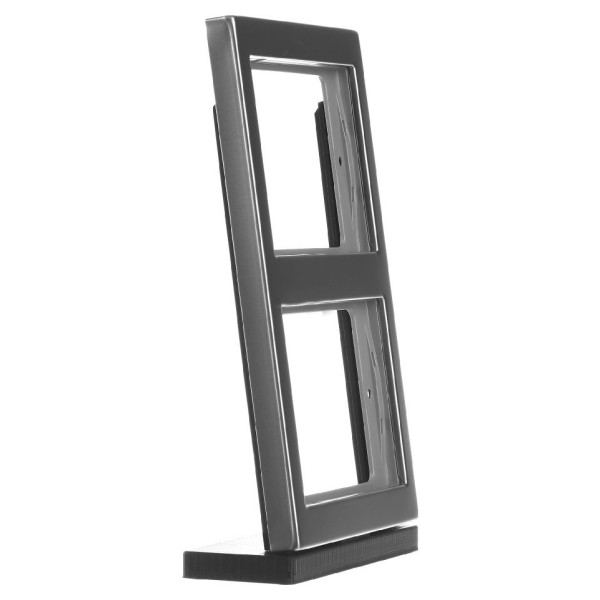 Рамка 2-місна, вертикальна, нержавіюча сталь Berker K.1 - фото №2