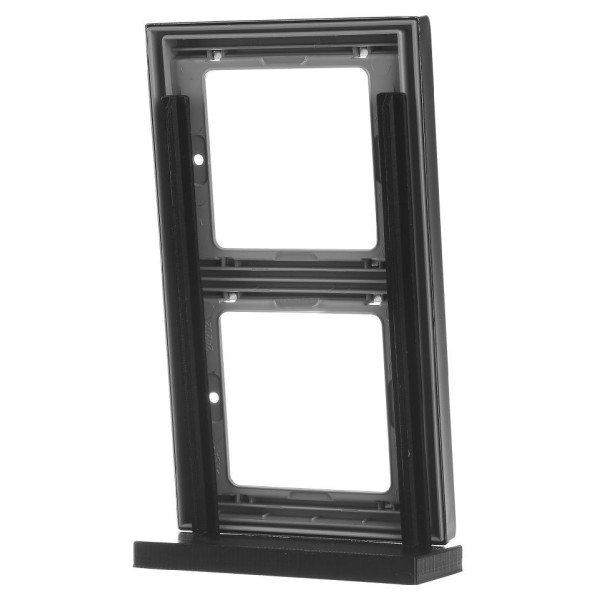 Рамка 2-місна, вертикальна, нержавіюча сталь Berker K.1 - фото №4