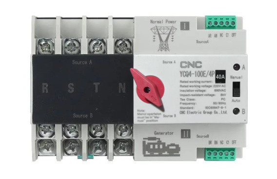 Пристрій автоматичного введення резерву CNC YCQ4-100E 4Р 40A 400В (Б00046478)