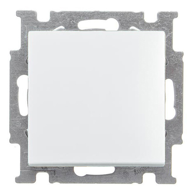 Однокнопочный проходной выключатель ABB Basic 55 2CKA001012A2189 2006/6 UC-96-507 (белый шале)