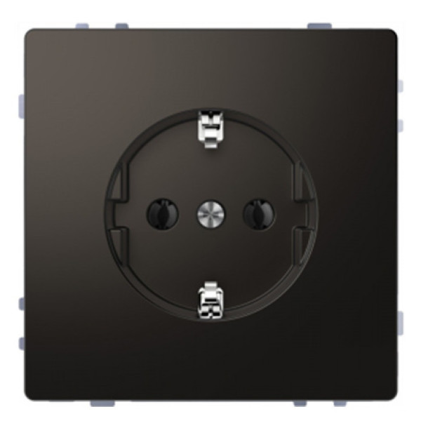 Розетка с з/к Schneider Electric D-Life MTN2301-6034 антрацит