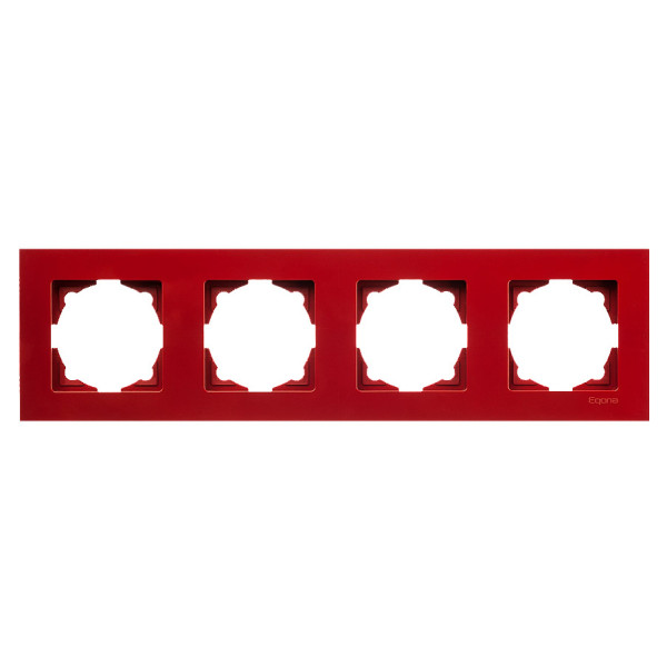 Рамка 4-місна Gunsan Eqona вишнева