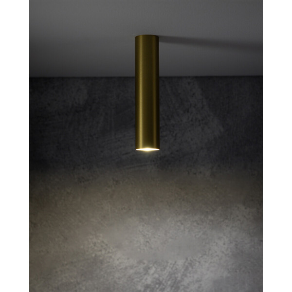 Точечный светильник Nowodvorski 10882 Fourty S GU10 1x10W IP20 латунный - фото №1