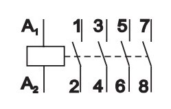 Контактор ETI 002462310 R 25-40 230V AC 25A (AC1) - фото №3