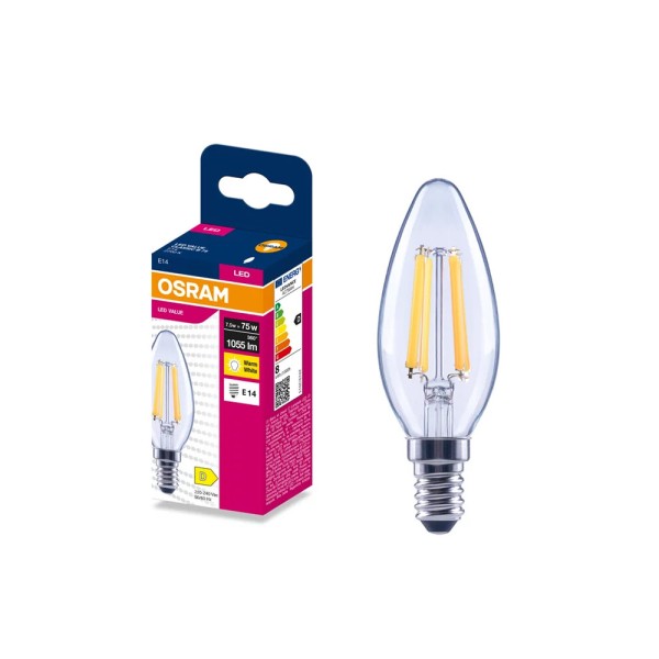 Світлодіодна лампочка Osram 4099854568206 E14 1x7.5W 2700K 1055Lm IP20 - фото №2