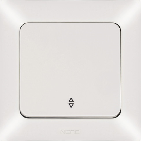 Проходной выключатель 1-клавишный NE-AD ARAS 93-111-05 кремовый