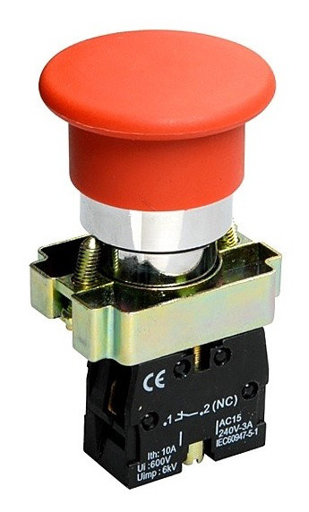 Кнопка-грибок TNSy XB2-BC41 1НО красная (TNSy5500279)