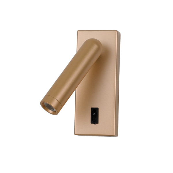 Бра, настенный светильник Italux WL-46376-1-GD Nova LED 1x2.5W 3000K 153Lm IP20 золотой