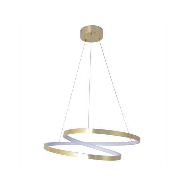 Люстра подвесная светодиодная круглая Goldlux 328052 Zefira 50 Led 1x40W 4000K 3700Lm IP20 Золотой