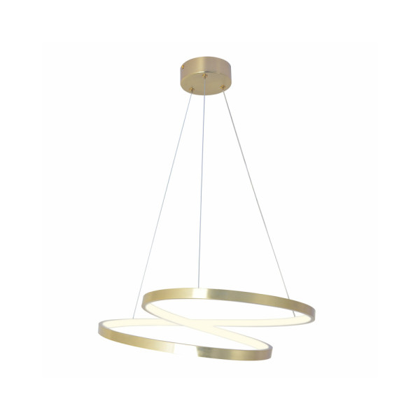 Люстра подвесная светодиодная круглая Goldlux 328052 Zefira 50 Led 1x40W 4000K 3700Lm IP20 Золотой - фото №2