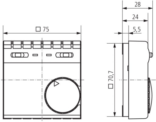 Термостат Theben RAMSES 705 - фото №1