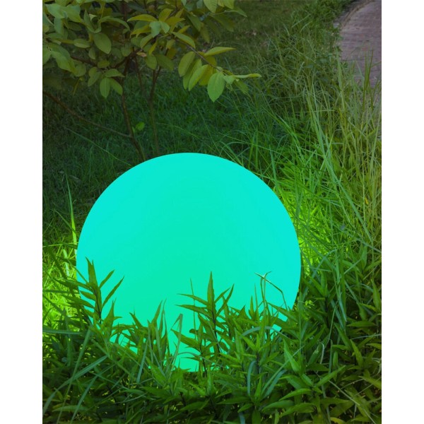 Вуличний світильник на сонячній батареї куля Goldlux 325365 Kula LED 3000K+RGB IP65 білий - фото №2