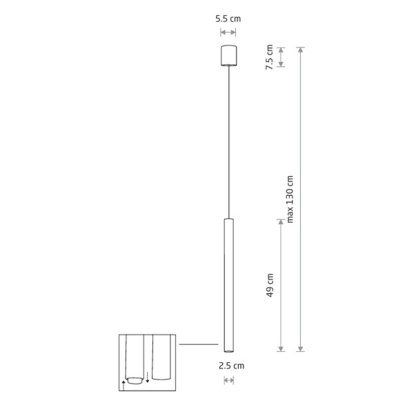 Подвесной светильник, люстра Nowodvorski 310451 Laser 490 G9 1x10W IP20 шоколадный - фото №4
