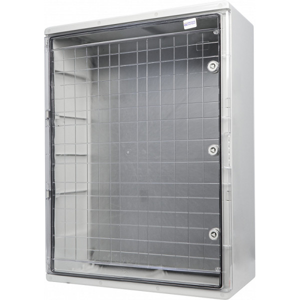 Ударостійкий корпус з АБС-пластику Аско-Укрем UBox 600x800x280мм (прозорі дверцята) - фото №2