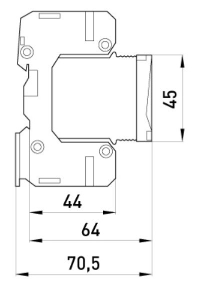 Моноблочний пристрій захисту від імпульсних перенапруг E.next 81.204/05 e.PO 280V/7kA - фото №1