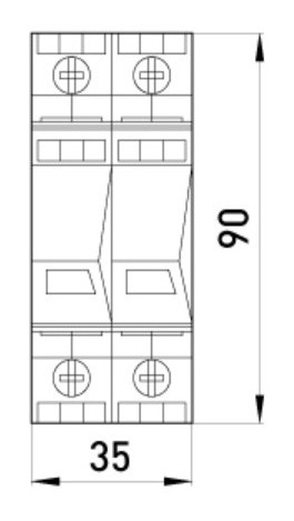 Моноблочний пристрій захисту від імпульсних перенапруг E.next 81.204/05 e.PO 280V/7kA - фото №2