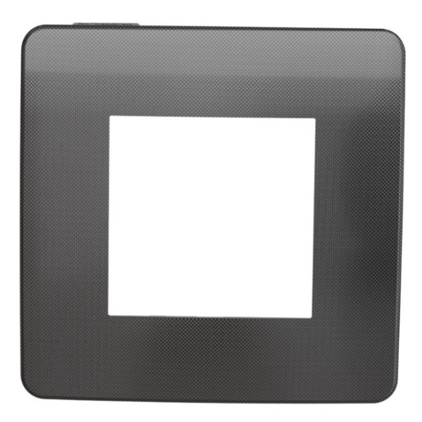 Однопостова рамка Schneider Electric NU280253 (нікель/антрацит) - фото №1