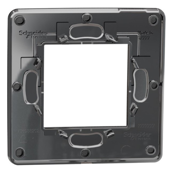 Однопостова рамка Schneider Electric NU280253 (нікель/антрацит) - фото №3