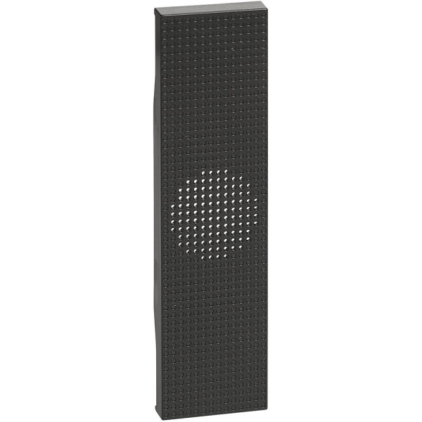 Лицевая панель для звонка Bticino Living Now KG15 на 1 модуль (черная)