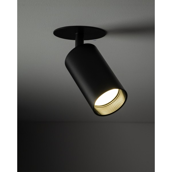 Світильник поворотний, спот TK Lighting 10806 Amis GU10 1x10W IP20 чорний - фото №1