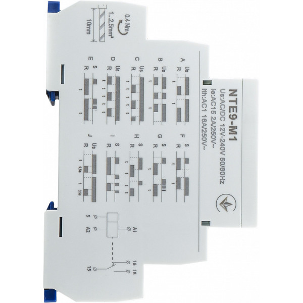 Багатофункціональне реле часу Аско-Укрем NTE9-M1 SPDT (A0010240005) - фото №4