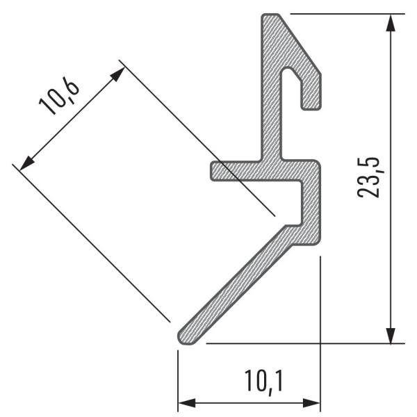 Профиль монтажный для светодиодной ленты Lumines Fari серебро - фото №1