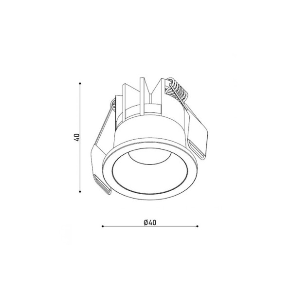 Точечный светильник Kloodi KD-MINI40 3W 4K WH DIM LED 240Lm IP20 - фото №3