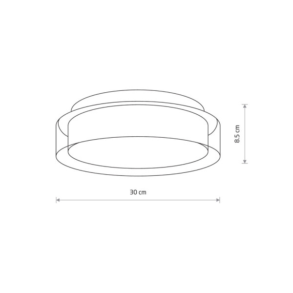 Світильник стельовий Nowodvorski 8173 Pan LED 1x12W 4000K 770Lm IP44 білий - фото №2
