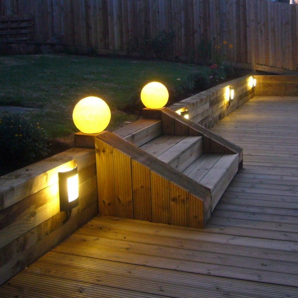 Светильник садово-парковый Violux SFERA 180мм белый 20W Е27 IP44 ( 500170 ) - фото №1