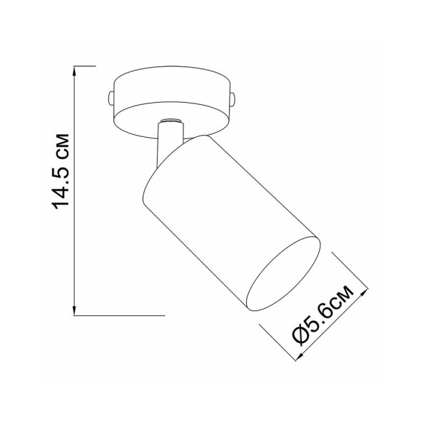 Светильник поворотный, спот Imperium Light 591145.01.12 Accent - фото №2