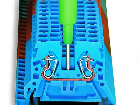 Двопровідна компактна клема Wago 870-902 TS35 (оранжева) - фото №6