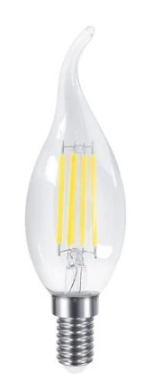 Філаментна лампа Maxus C37 FM-T 220Вт E14 Clear (1-MFM-737)