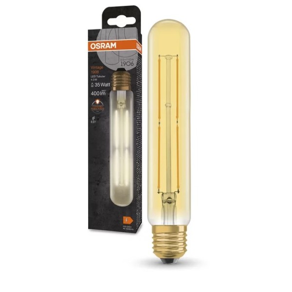 Лампа світлодіодна Osram 1906LED TUBE 35 4Вт/820 FIL GOLD E27 4х1 - фото №2